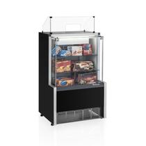 Balcão Caixa Vitrine Neutra Preto 75cm Aurora PXA-075R PR Gelopar