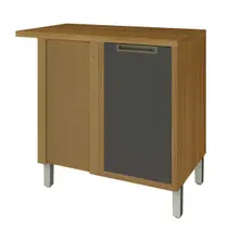 Balcão Canto 1 Porta Imperatriz 93x52cm Mdf - Nesher