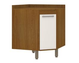 Balcão Canto Diagonal 74 Cm com Tampo 2 Portas Modena Luciane Moveis