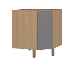 Balcão Canto Diagonal 74 Cm sem Tampo 1 Porta Slim Luciane Moveis Balcão Canto Diagonal 74 Cm sem Tampo 1 Porta Slim Luciane Moveis
