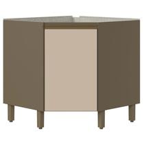 Balcão Canto Oblíquo 01 Porta Connect Duna/Cristal