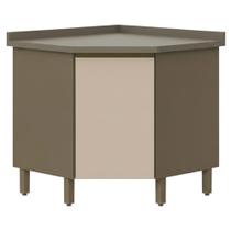 Balcao Canto Obliquo Com Tampo 1 Porta 79 cm Connect Henn
