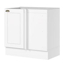 Balcão Canto Reto 01 Porta Americana Branco HP