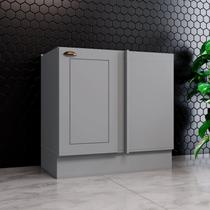 Balcão Canto Reto para Cozinha 1 Porta Emily Espresso Móveis