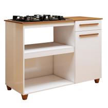 Balcão Chicago recorte para Cooktop 4 Bocas 1 Porta e 1 Gaveta - Kaiki Móveis