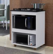 Balcão Coktop Turim Branco Kaiki Movéis 4 e 5 Bocas