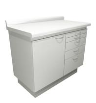 Balcão Com 5 Gavetas E Porta Para Dentistas Podologia Médico