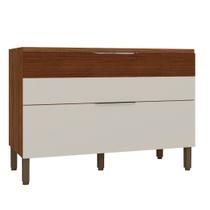 Balcão com Tampo 1 Porta 1 Gaveta 120 cm Viv Luz Kits Paraná - off white