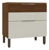 Balcão com Tampo 1 Porta 1 Gaveta 80 cm Viv Luz Kits Paraná - off white