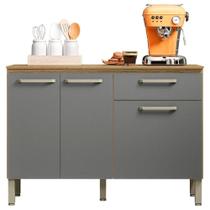 Balcao Com Tampo 120 Cm Versalhes Ktp Freijo Gris Balcao Com Tampo 120 Cm Versalhes Ktp Freijo Gris