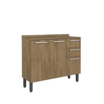 Balcão com Tampo 3 Portas 2 Gavetas Samba Bertolini