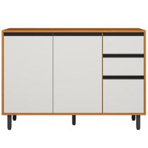 Balcão Com Tampo 3P 2G 120 cm 12640 Raven Freijo Off White PLN