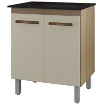 Balcao Com Tampo 75 cm Para Cooktop 5 Bocas 9255 Savana Off White Mobbs