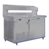 Balcão Condimentador Refrigerado Pizzaria Restaurante 1,5m 355L Inox Balcão Condimentador Refrigerado Pizzaria Restaurante 1,5m 355L Inox