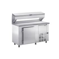 Balcão Condimentadora Inox 1,50m GBPZ-150T AI Gelopar - Controlador Digital e Ar Forçado