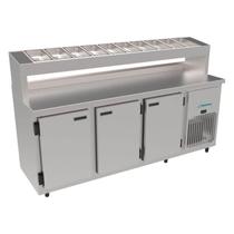 Balcão Condimentadora Refrigerado 1,85 mts 3 Portas sem Cubas 99KBSC Kofisa