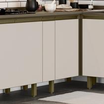 Balcão Condimentos 20cm 1 Porta com Tampo 100% MDF Aurora Espresso Móveis