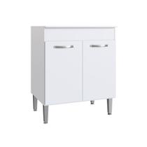 Balcão Cook Light CZ6297 2 Portas Branco - Irm Móveis - IRM MOVEIS Balcão Cook Light CZ6297 2 Portas Branco - Irm Móveis - IRM MOVEIS