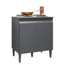 Balcão Cooktop 2 Portas 5 Bocas Andreia Com Tampo AJL Móveis
