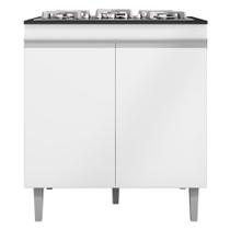 Balcão Cooktop 2 Portas Andréia Branco 1858 AJL Móveis