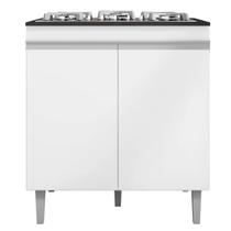 Balcão Cooktop 2 Portas Andréia Branco AJL Móveis Balcão Cooktop 2 Portas Andréia Branco AJL Móveis