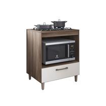 Balcão cooktop 4 bocas nicho 51x36cm com Espaço Para Forno Parana Móveis