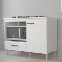 Balcão Cooktop 5 Bocas 1 Porta 1 Gaveta Roma Moveis Sul - Móveis Sul