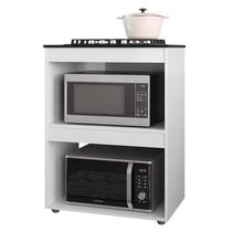 Balcão Cooktop Adriana 75 cm Branco Brilho - AJL Balcão Cooktop Adriana 75 cm Branco Brilho - AJL
