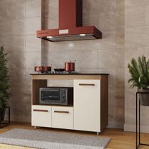 Balcão Cooktop Ana 114cm 3 Portas em MDP Pés Pintura UV Cor:Off WhiteTamanho:4 Bocas Balcão Cooktop Ana 114cm 3 Portas em MDP Pés Pintura UV Cor:Off WhiteTamanho:4 Bocas
