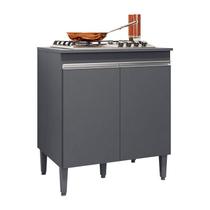 Balcão Cooktop Andréia Cinza Fosco - AJL Balcão Cooktop Andréia Cinza Fosco - AJL