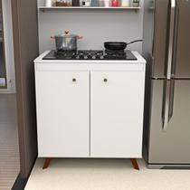 Balcão Cooktop Auxiliar Cozinha 2 Portas 90x70cm NetMobil