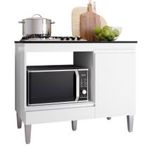 Balcão Cooktop Carla 105cm com 1 Porta - AJL Móveis