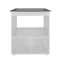 Balcão Cooktop Elisa 5 Bocas 2 Portas Branco Moblis