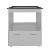 Balcão Cooktop Elisa 5 Bocas 2 Portas Branco Moblis