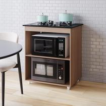 Balcão Cooktop Lara 75cm Multiuso Para Cozinha Espaço Microondas Balcão Cooktop Lara 75cm Multiuso Para Cozinha Espaço Microondas