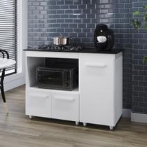 Balcão Cooktop Maya 115cm 3 Portas Para Cozinha Nicho Microondas Balcão Cooktop Maya 115cm 3 Portas Para Cozinha Nicho Microondas