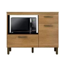 Balcão Cooktop P/4 ou 5 BcoTeresina 2Pts 1Gav - Valdemoveis