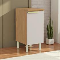 Balcão Cozinha 1 Porta 40cm com Tampo 100% MDF Dobradiças Slow Motion New Porto Itatiaia