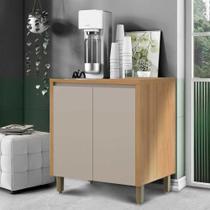 Balcão Cozinha 2 Portas 80cm Allure Jequitibá/Gris Repleta