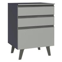 Balcão Cozinha 60 cm 3 Gavetas Com Pés Nice Madesa