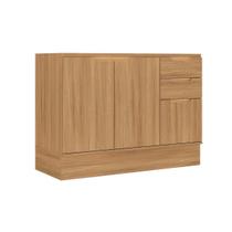Balcão Cozinha Carraro Alma 3 Portas e 2 Gavetas 120cm Cedro