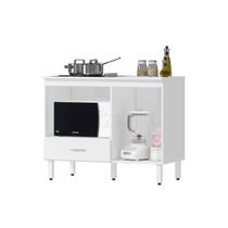 Balcão Cozinha Cooktop Blane 105cm Com 1 Porta E 1 Gaveta Faro