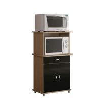 Balcao Cozinha Ditália 2 Portas BA-30 Carvalho/Preto Cozy