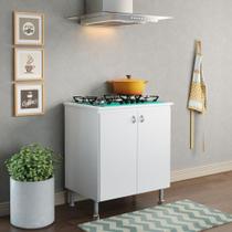 Balcao Cozinha Ditália Cooktop 2 Portas BA-115 Branco cozy
