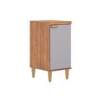 Balcão Cozinha Elena c/1 Porta 40cm Cinamomo/Platina MGM Balcão Cozinha Elena c/1 Porta 40cm Cinamomo/Platina MGM