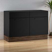 Balcão Cozinha em Aço 2 Portas 120cm Sem Tampo Rodape PVC Dobradiças Slow Motion Exclusive Itatiaia