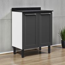 Balcão Cozinha em Aço 2 Portas 70cm com Tampo Florença Itatiaia Balcão Cozinha em Aço 2 Portas 70cm com Tampo Florença Itatiaia