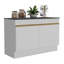 Balcão Cozinha Gabinete Pia 120cm 2 Portas Com Rodapé Veneza Multimóveis Mp2239 Branco/dourado Branco/dourado Balcão Cozinha Gabinete Pia 120cm 2 Portas Com Rodapé Veneza Multimóveis Mp2239 Branco/dourado Branco/dourado