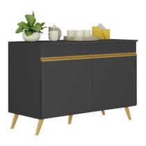 Balcão Cozinha Gabinete Pia 120cm 2 Portas Veneza Multimóveis V3738 Preto/dourado Preto/dourado Balcão Cozinha Gabinete Pia 120cm 2 Portas Veneza Multimóveis V3738 Preto/dourado Preto/dourado