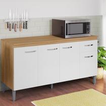 Balcão Cozinha Gabriela 4 Portas 1 Gaveta Sem Tampo AJL Móveis Balcão Cozinha Gabriela 4 Portas 1 Gaveta Sem Tampo AJL Móveis